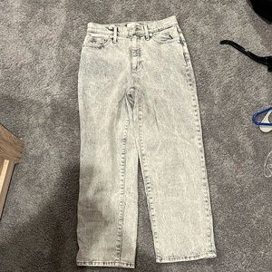 grey wide leg size 4/27 jeans